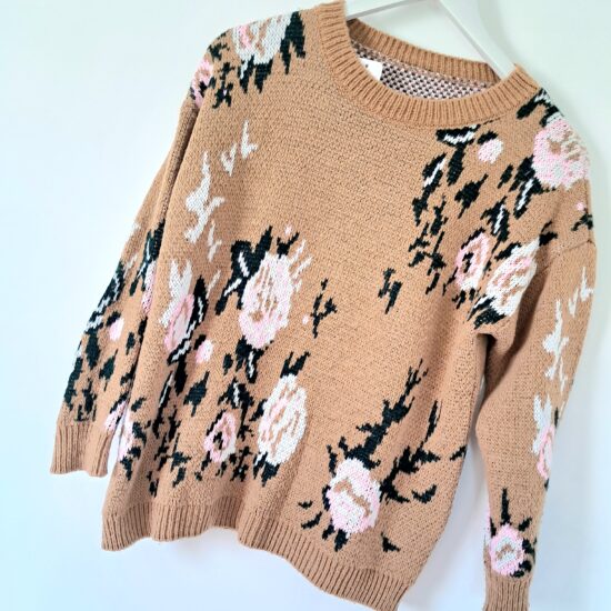 Adorable petit pull bohème L