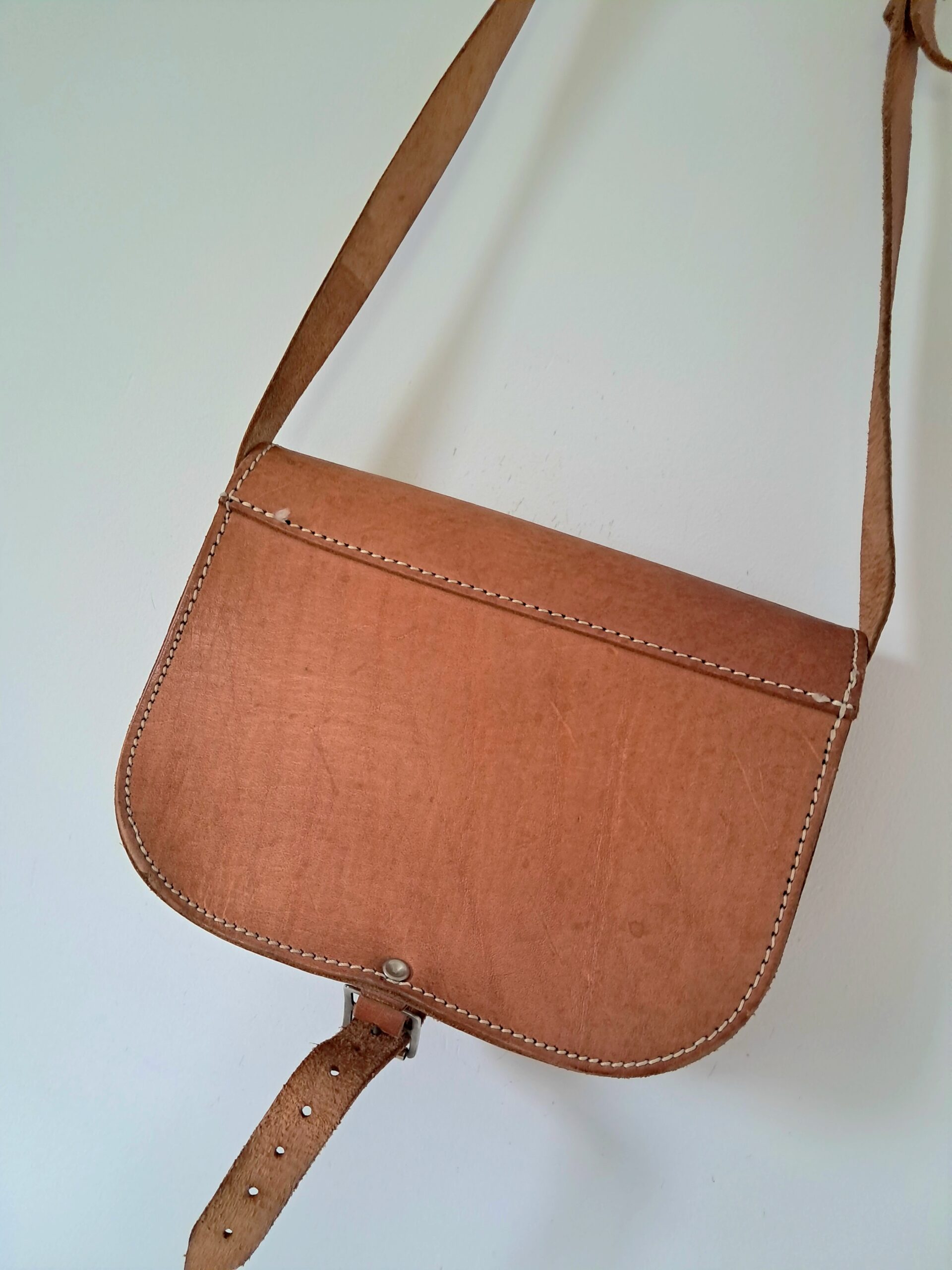 Magnifique besace vintage en cuir - Image 8