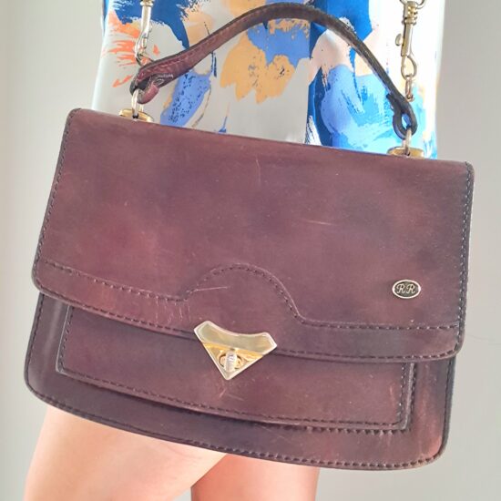 Magnifique sac vintage en cuir