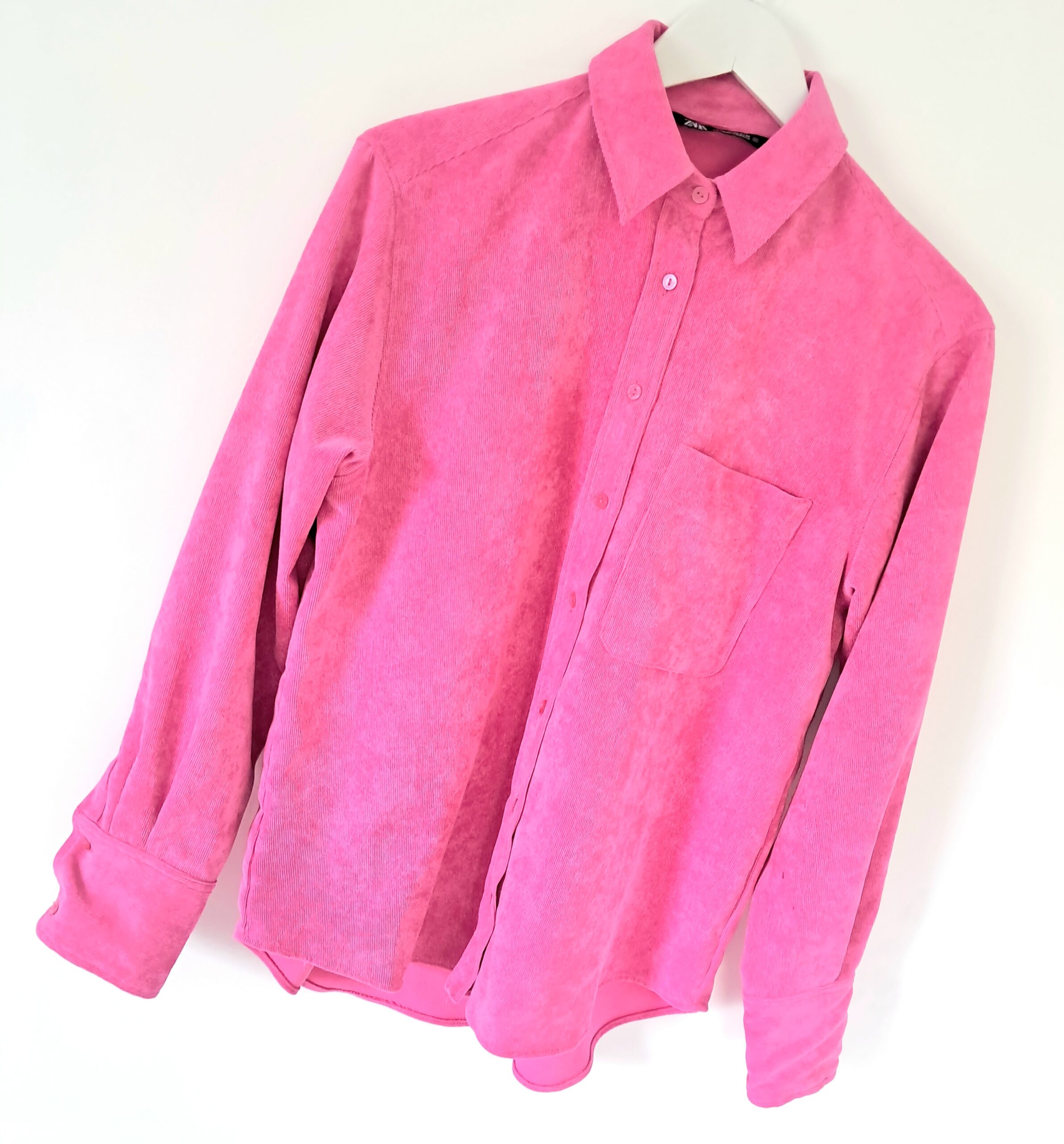 Chemise velours rose oversize - Image 6