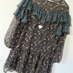 Robe volantée à fleurs