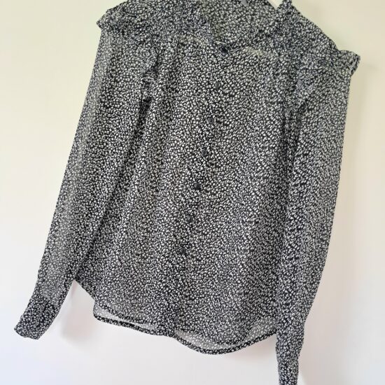 Chemisier fleurs et volants - T36